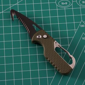 Multitool Keychain Knife - Army Green+black