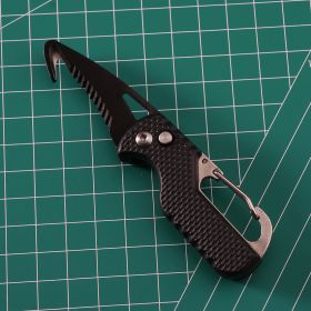 Multitool Keychain Knife- Black black