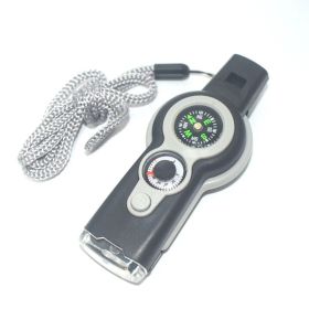 7 In 1 Survival Whistle; Multi-function Emergency Tool