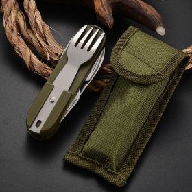 7 In 1 Stainless Steel Foldable Fork Spoon Knife