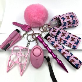 Survival Women Alarm Window Breaker Set Keychain - Style1