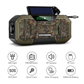 Solar Radio Hand Crank Emergency Power Bank