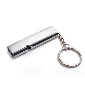 Aluminum Safety Whistle For  Survival - Silvery