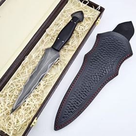 Dagger Knife with Sheath - Fixed Blade- Micar