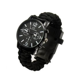 Multifunction Survival Watch Bracelet - Black