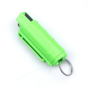 Self Defense Keychains Suitcase Set (Color: Green, Style: Pepper Spray)