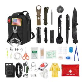 Survival Kit for Hiking (Type: Survival Kit, Color: Black)